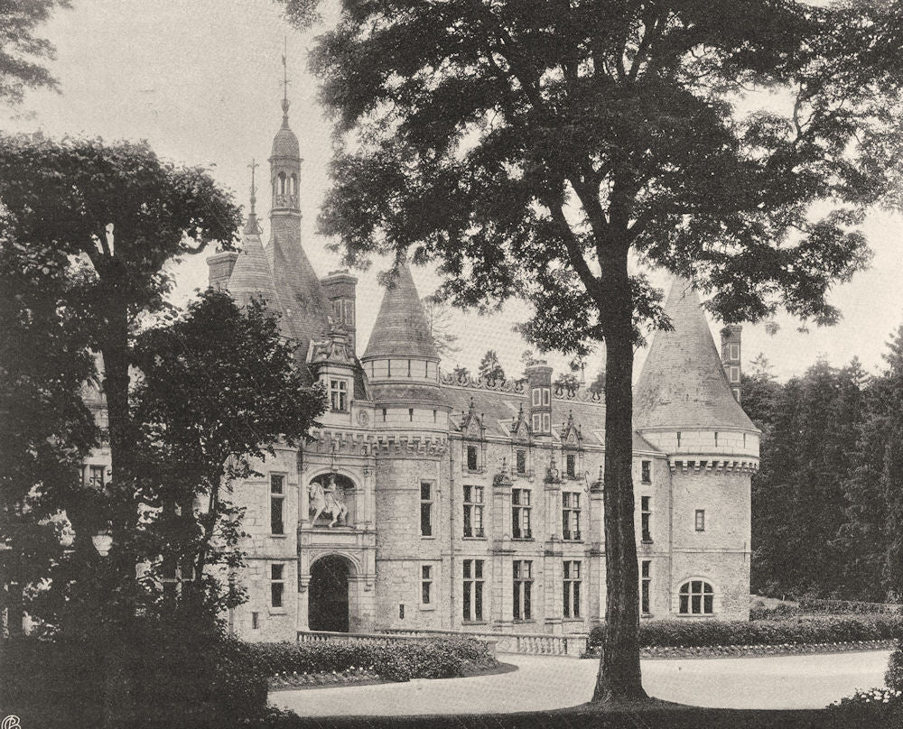 EURE-ET-LOIR. Château d'Ecclimont 1903 old antique vintage print picture